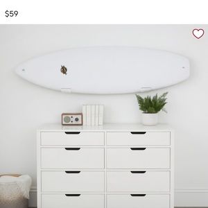 New never used clear surfboard wall mounts